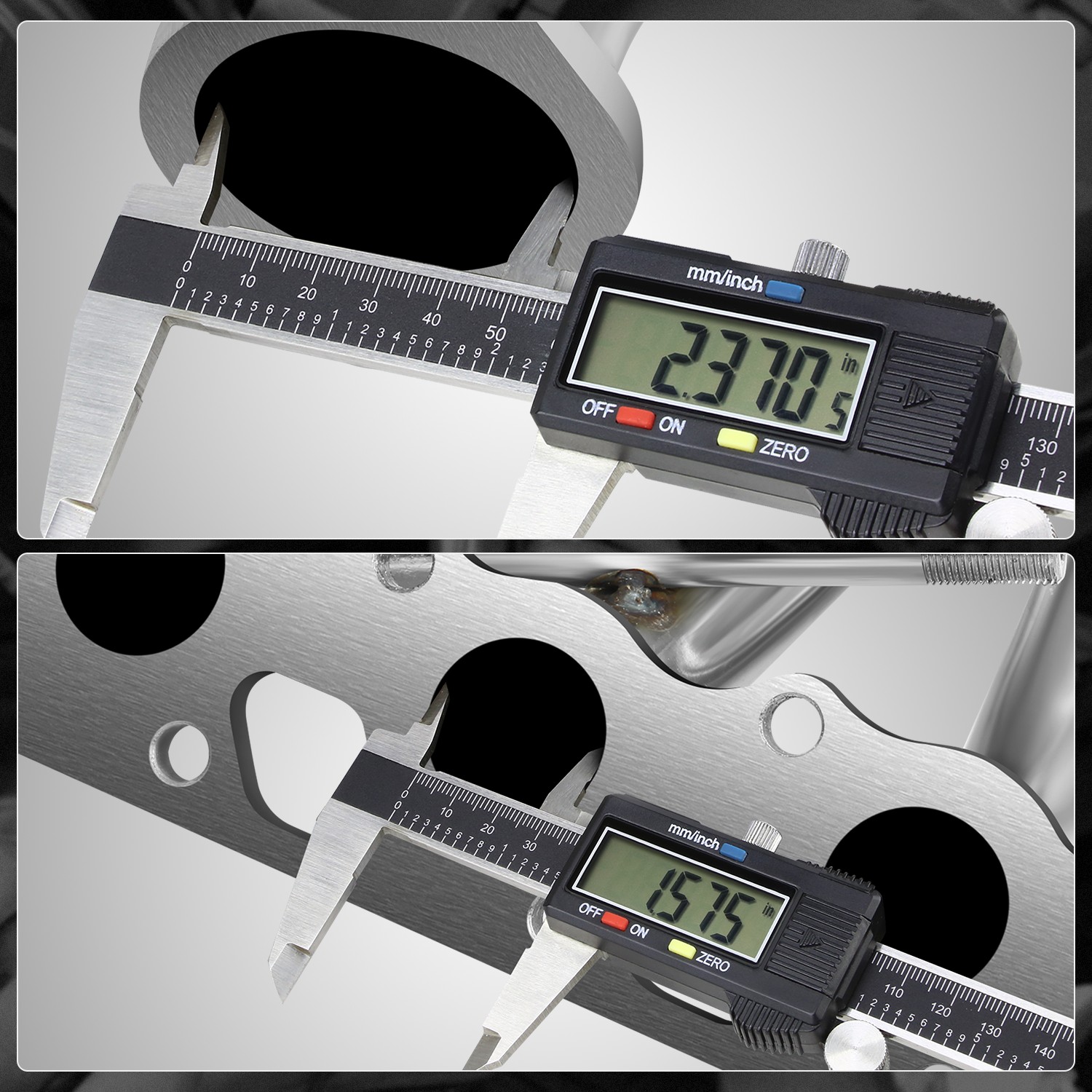 Polished Manifold 4-1 Headers Exhaust System for 00-04 Ford Focus