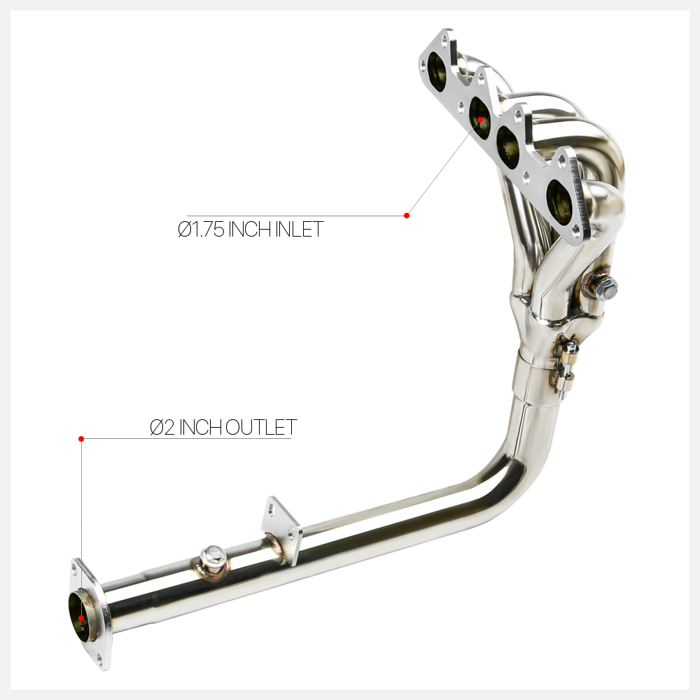 Stainless Steel 4-1 Exhaust Header Manifold for 94-97 Honda Accord 2.2