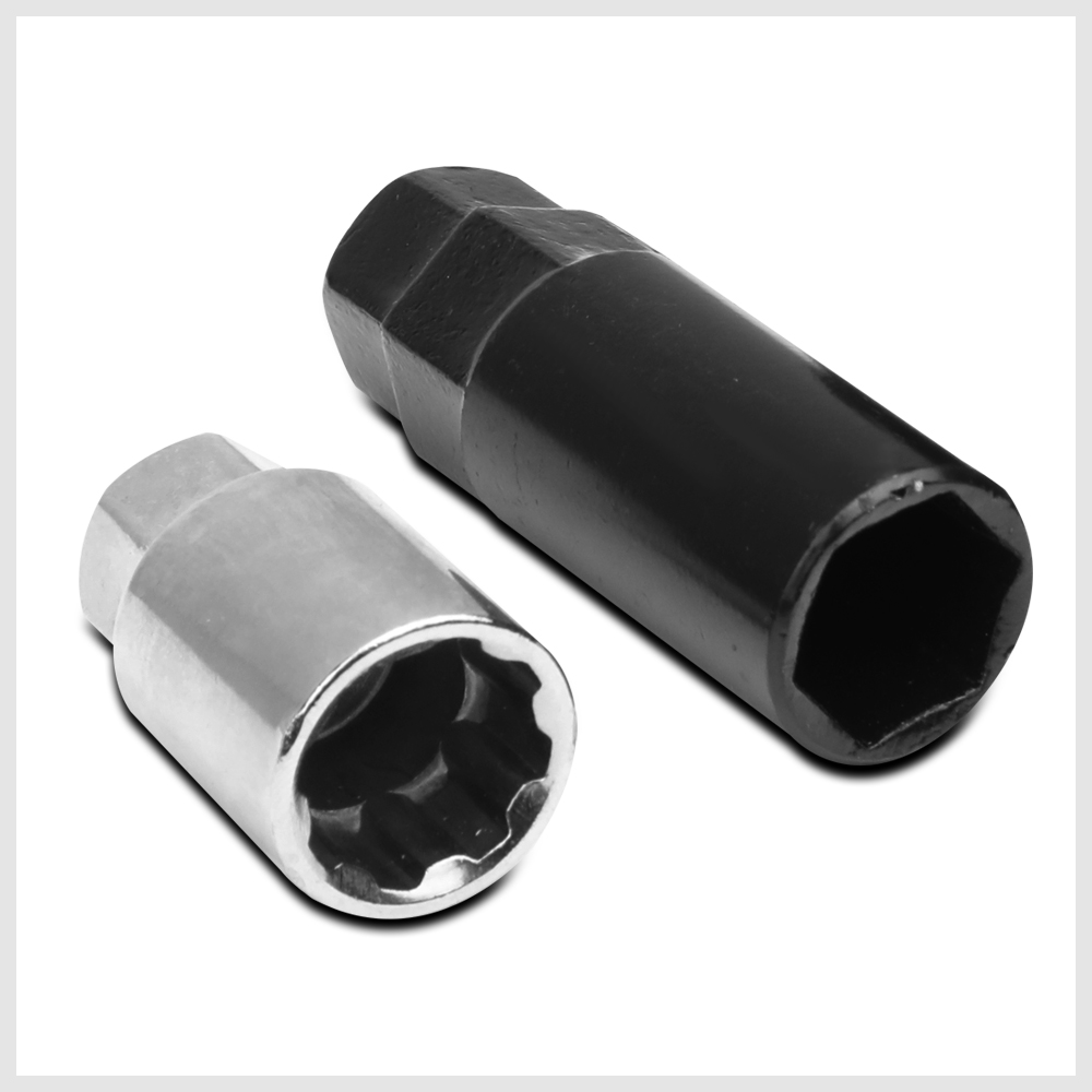 (16)Gunmetal/Black M12x1.5 45mm Aluminum Floating Tuner Wheel Lug Nut w