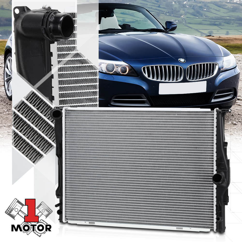 Aluminum Radiator OE Replacement for 0613 BMW 128I/328I/330I/Z4 AT/MT