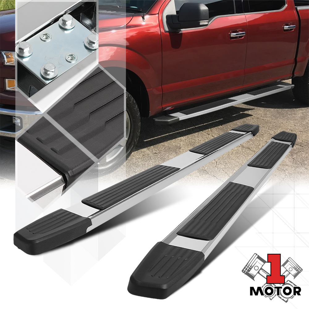 6" Chrome Stainless Steel Running Board Step Bar for 1520 F150/F250 SD